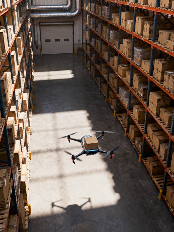 无人机仓库配送图片