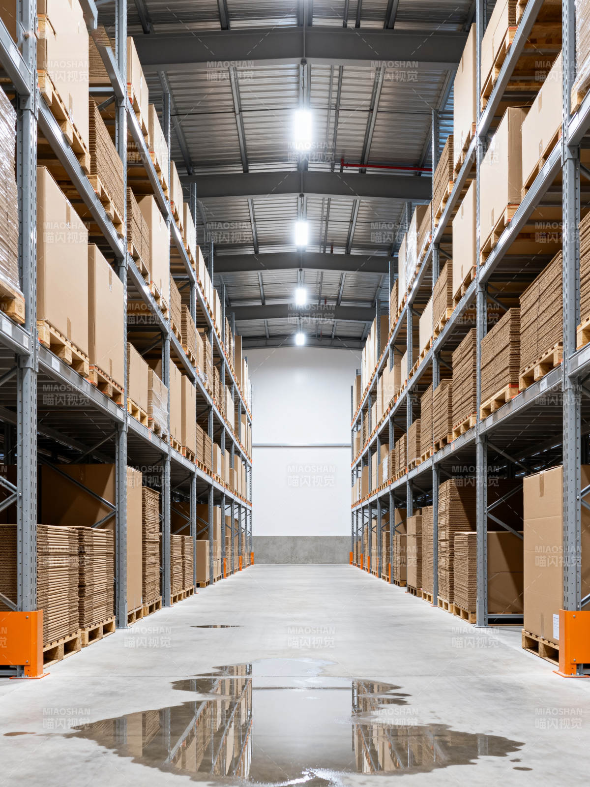 仓库内部景象图片
