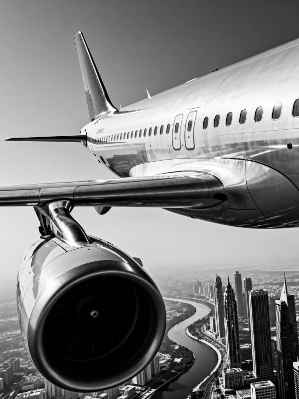 空中俯瞰都市风光图片