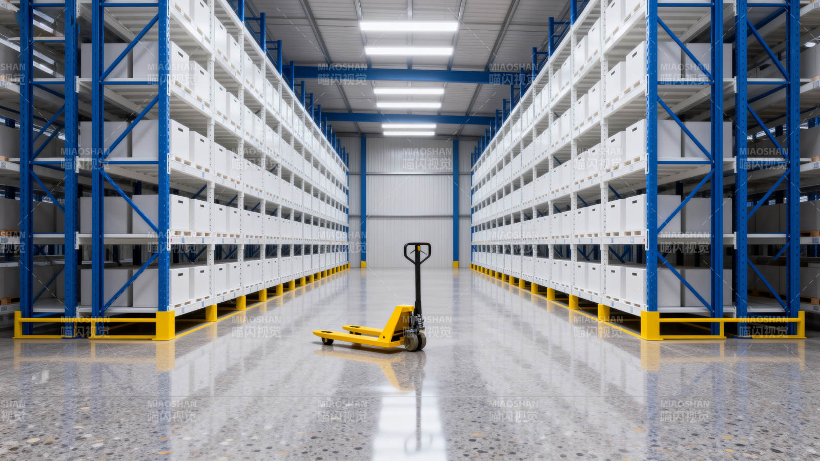 整洁的仓库通道图片