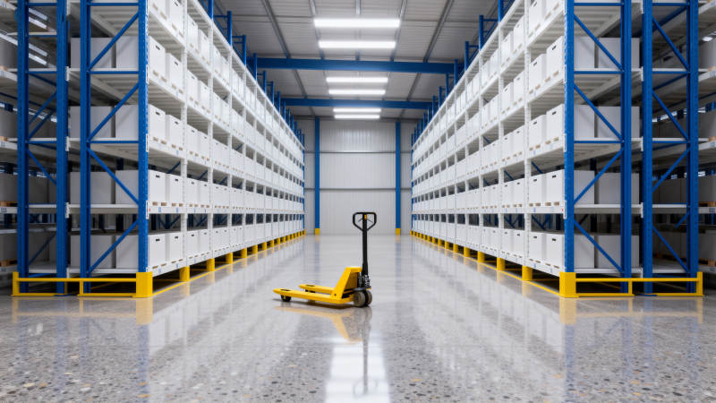 整洁的仓库通道图片