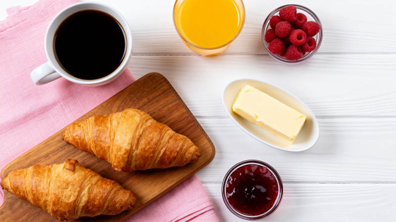 早餐美食拼盘图片