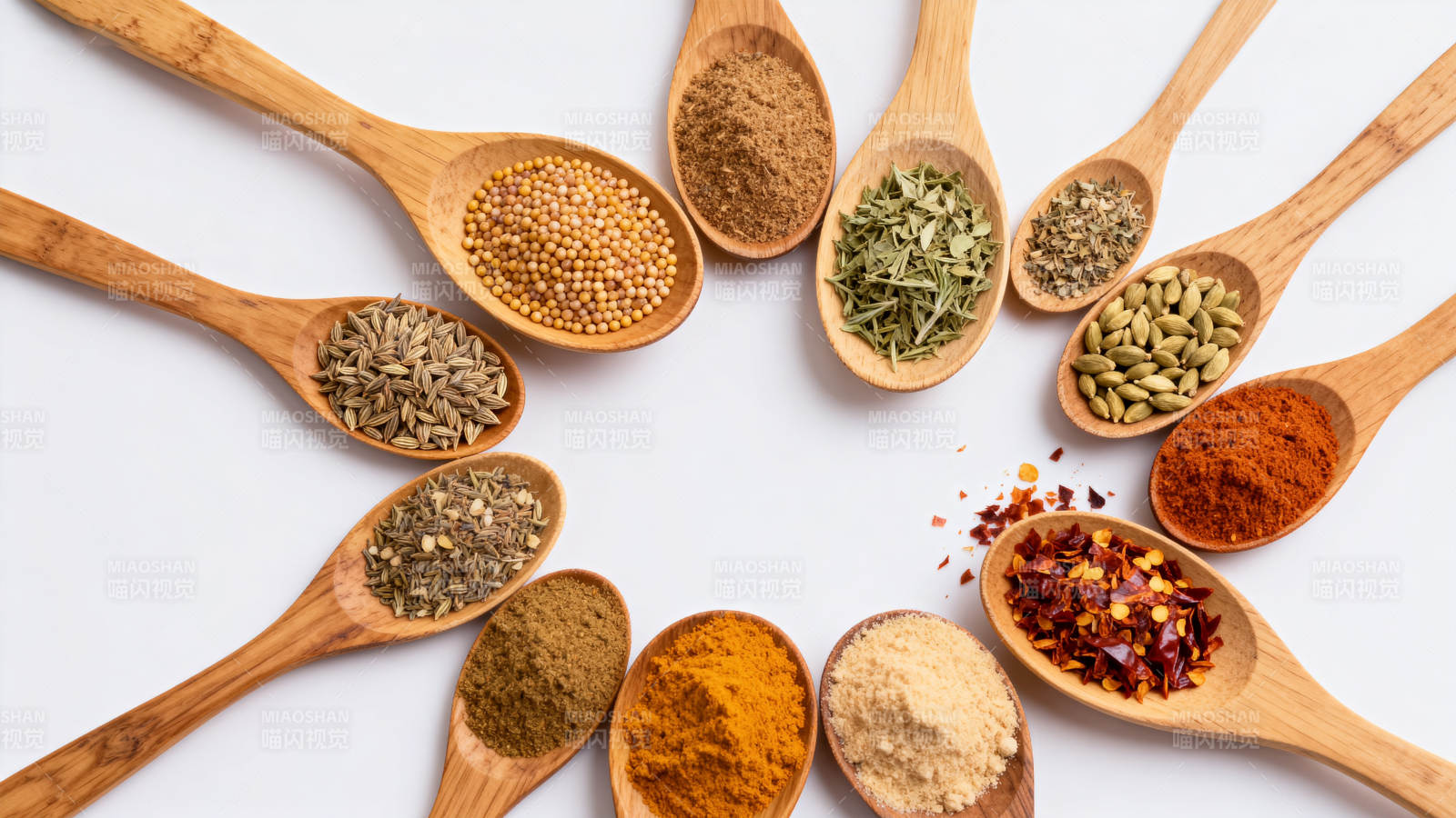 香料木勺环绕图图片