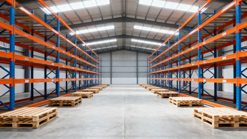 宽敞明亮的仓库内部图片