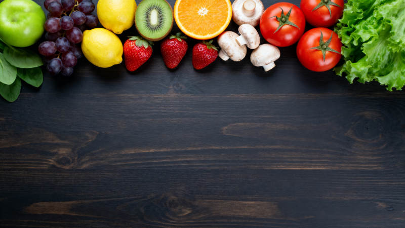 新鲜蔬果拼盘图片