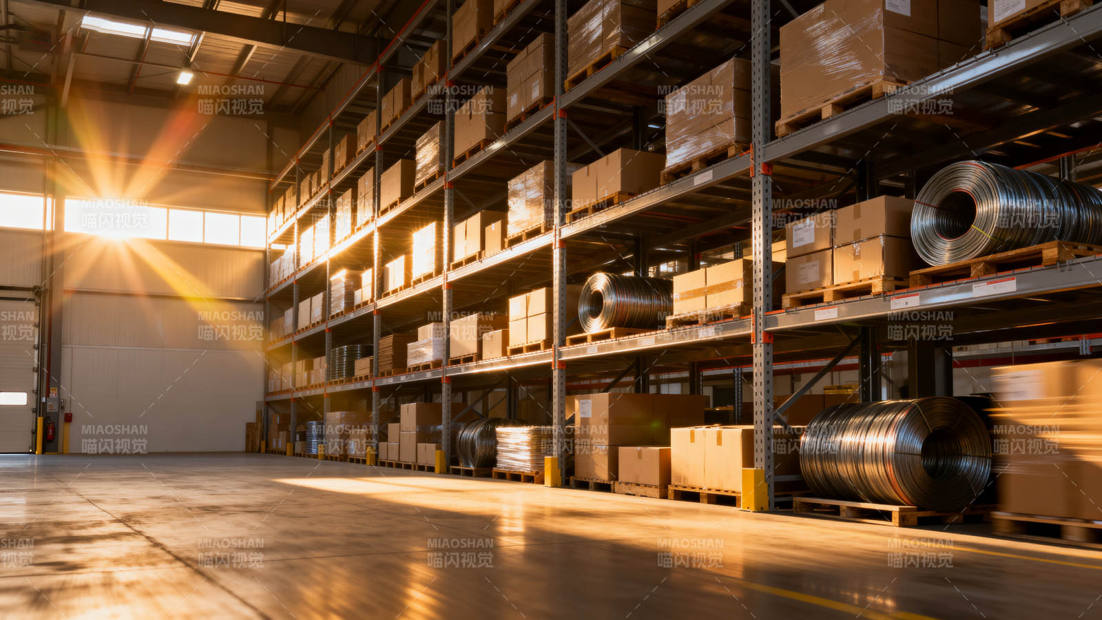 仓库货架储物图图片