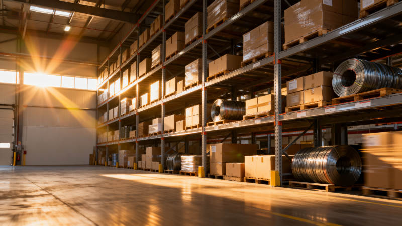 仓库货架储物图图片