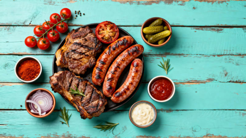 美味烧烤拼盘图片