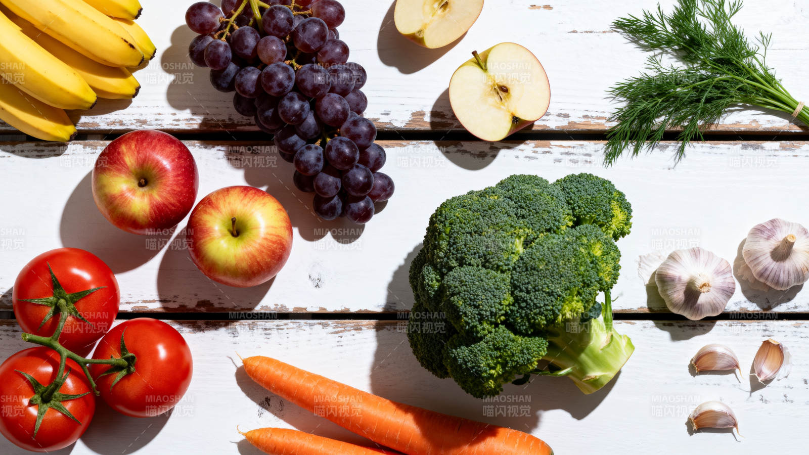 新鲜蔬果拼盘图片