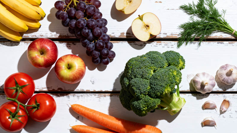 新鲜蔬果拼盘图片