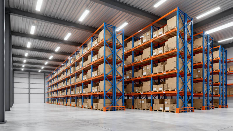 现代化仓储货架图片