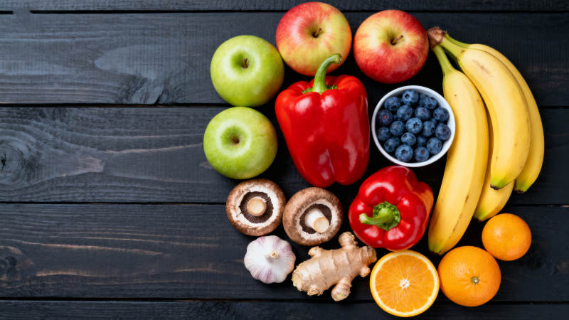 新鲜蔬果与香料图片