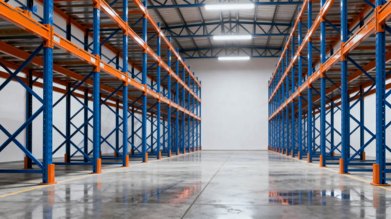 宽敞明亮的仓库内部图片