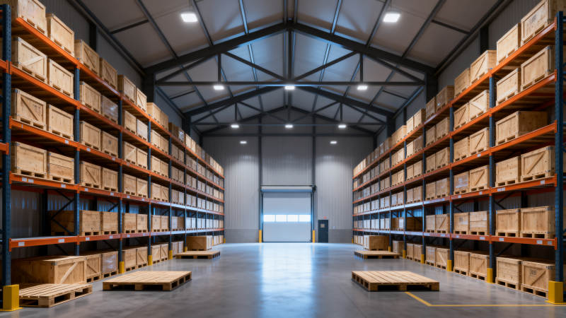 宽敞明亮的仓库图片