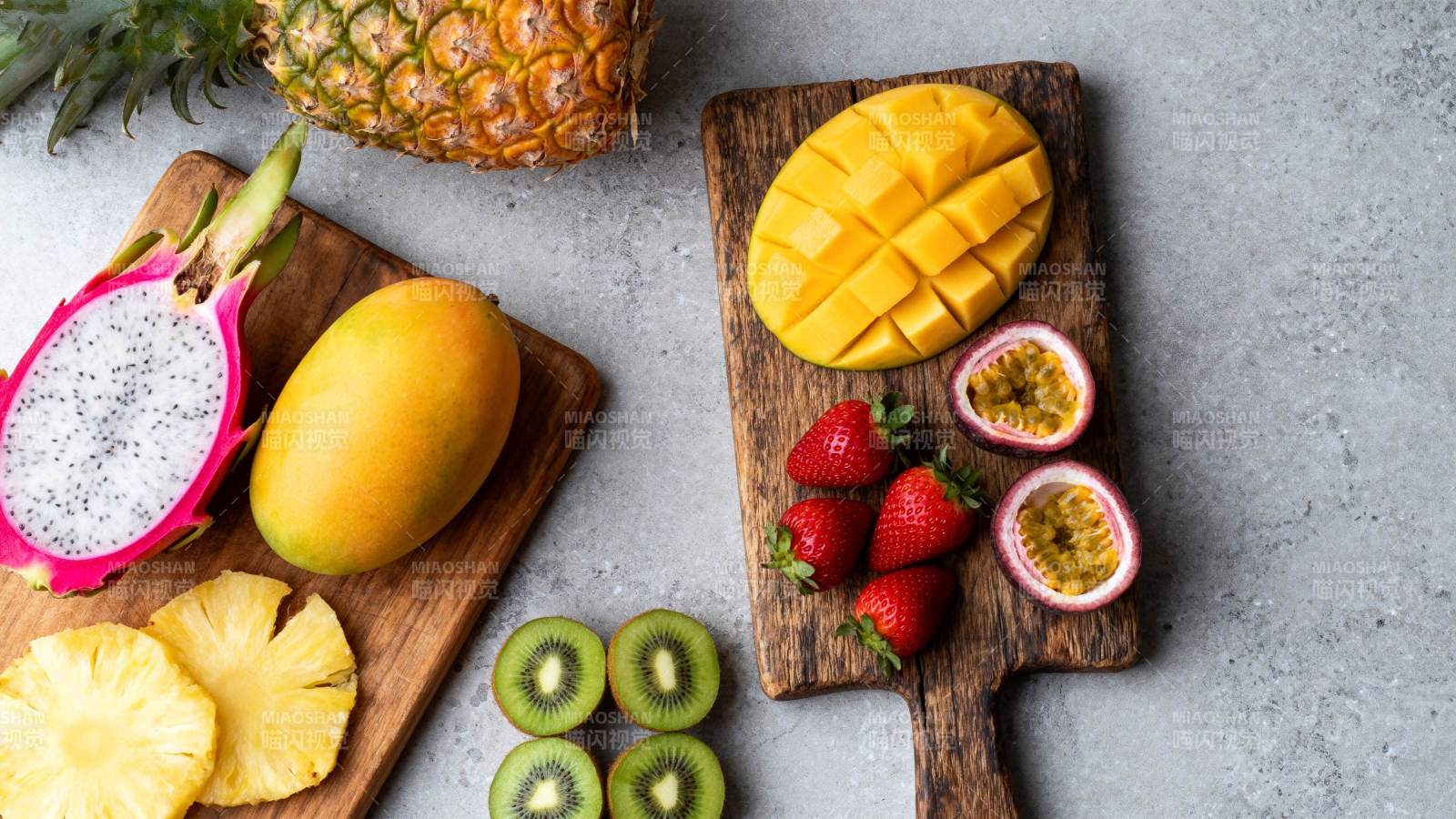 热带水果拼盘图片