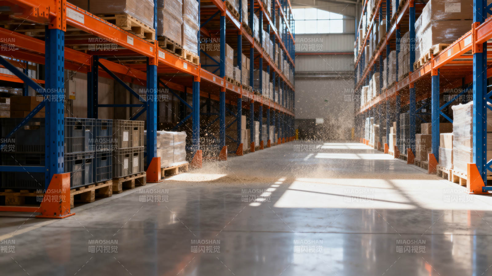 宽敞明亮的仓库图片