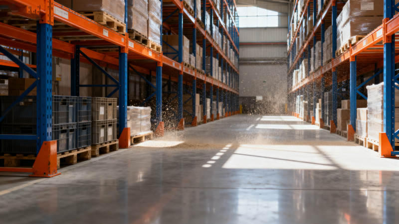 宽敞明亮的仓库图片