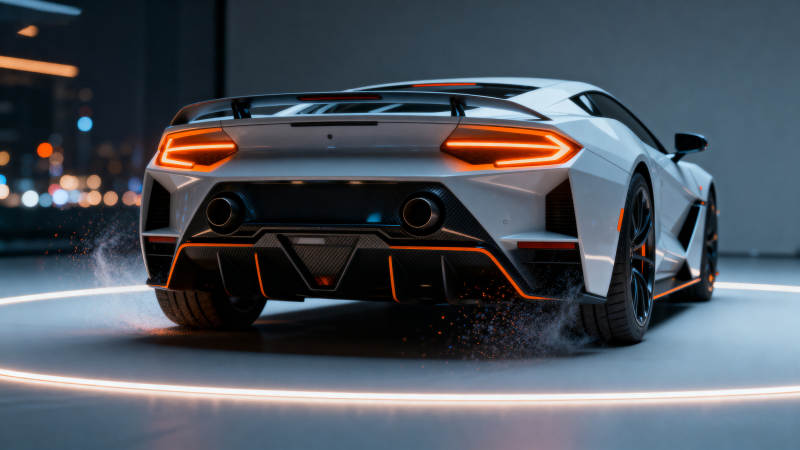 未来超跑夜景炫酷图片