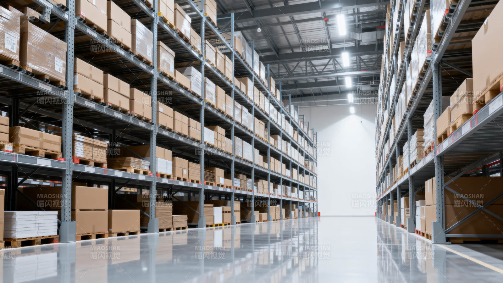 宽敞明亮的仓库图片