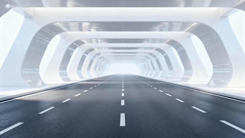 未来隧道之路图片