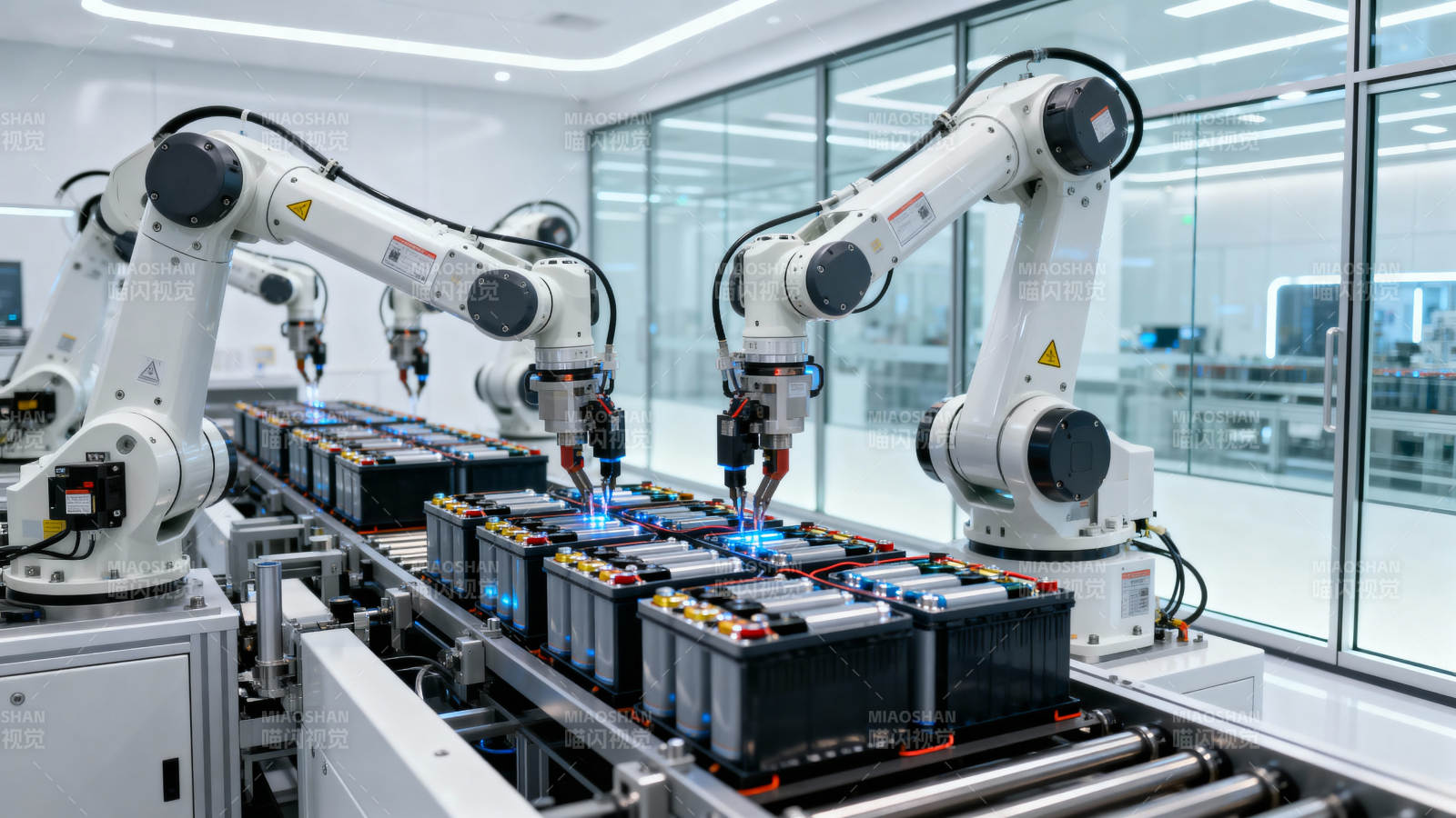 智能机器人装配线图片