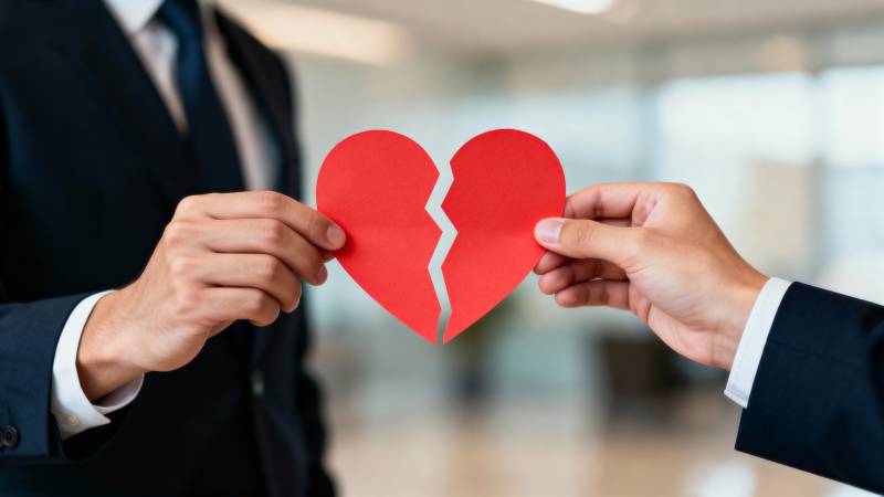 分手的象征图片