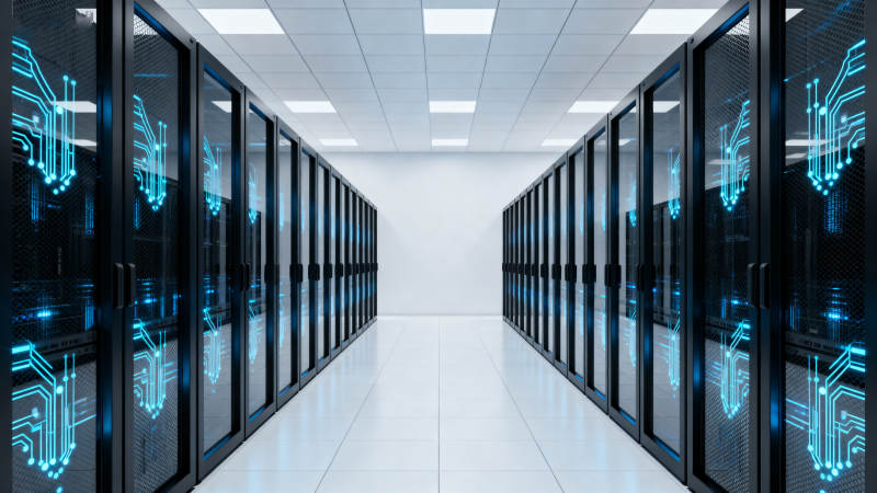 数据中心走廊图片