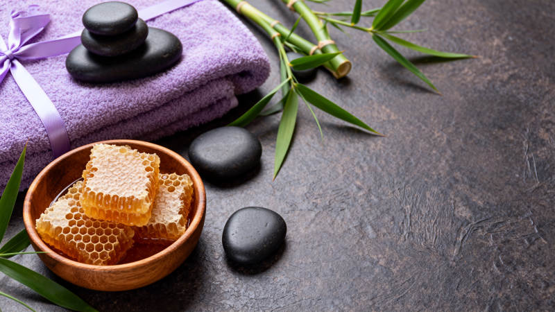 蜂蜜石疗静谧时光图片