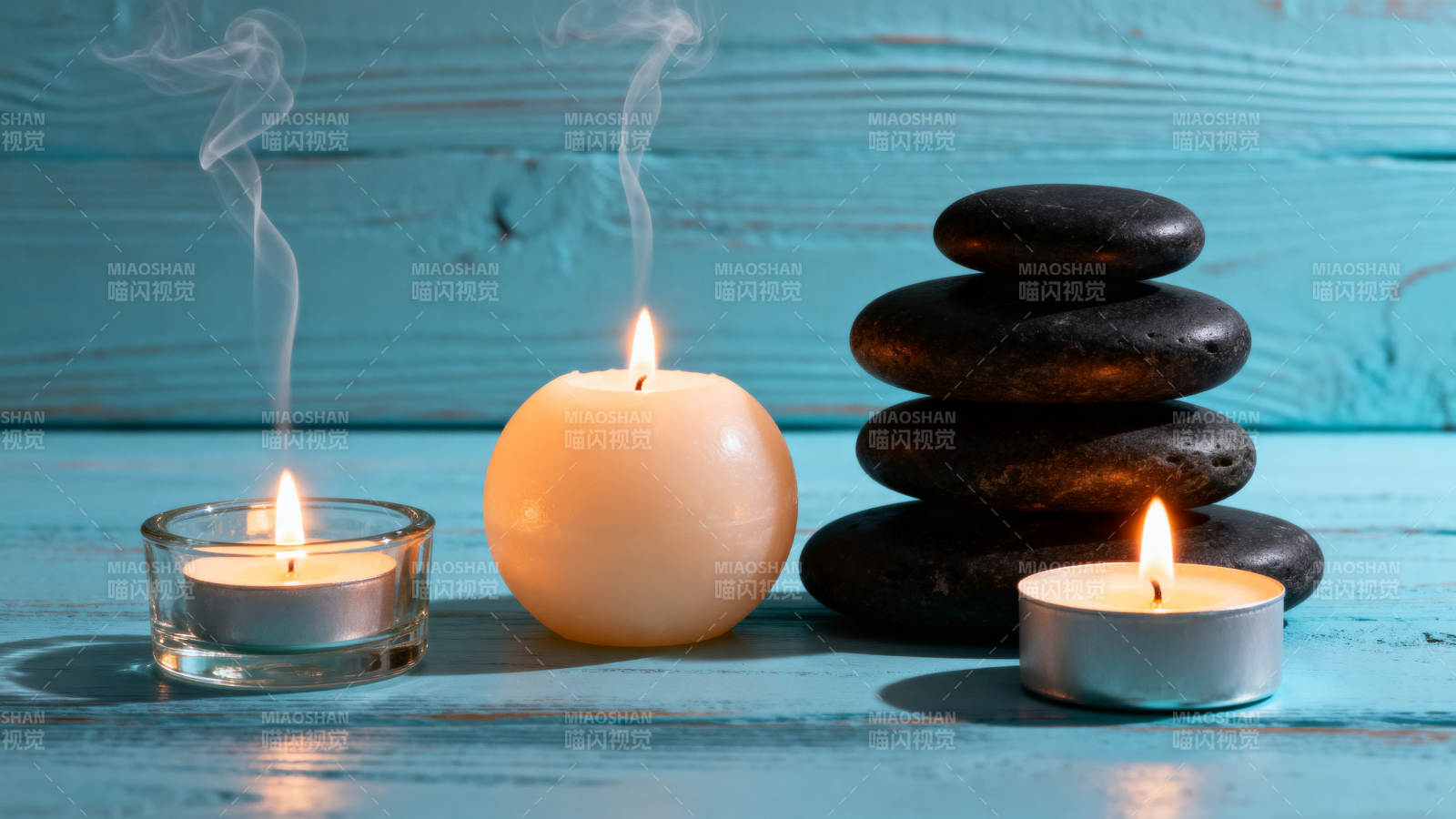 静谧烛光石疗图片