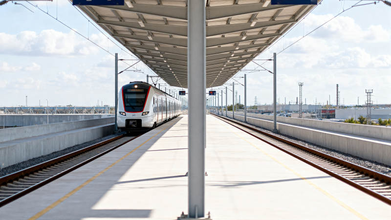 现代高铁站台图片