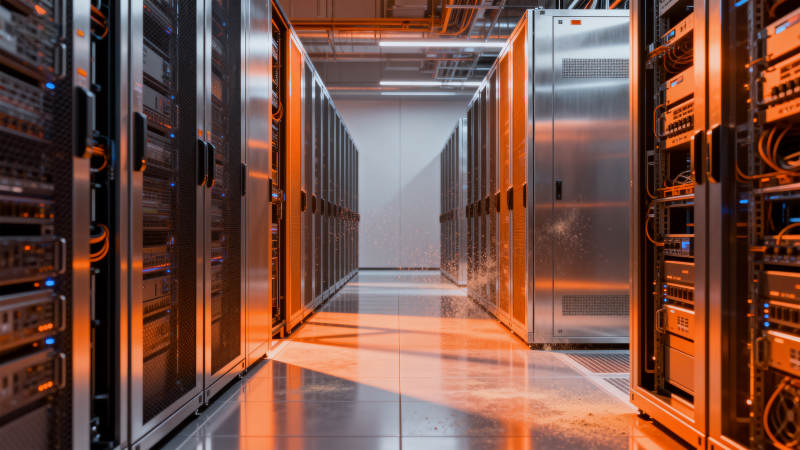 数据中心机房走廊图片