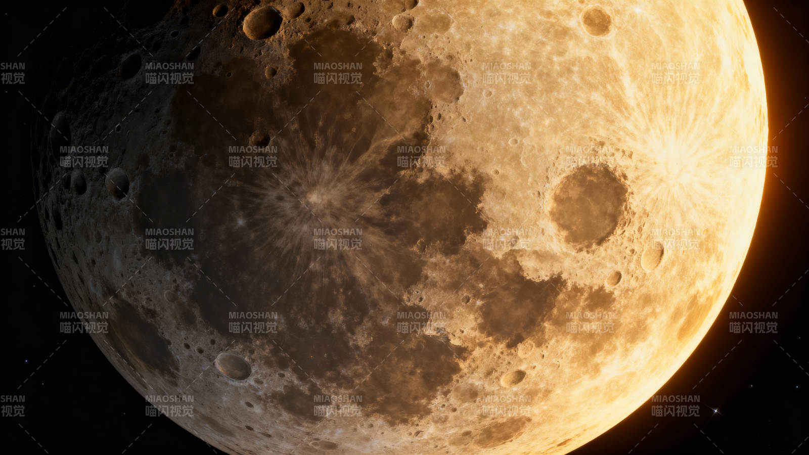 月球表面特写图片