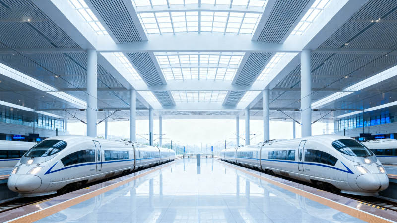 现代高铁站台图片