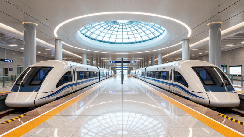 现代高铁站台图片