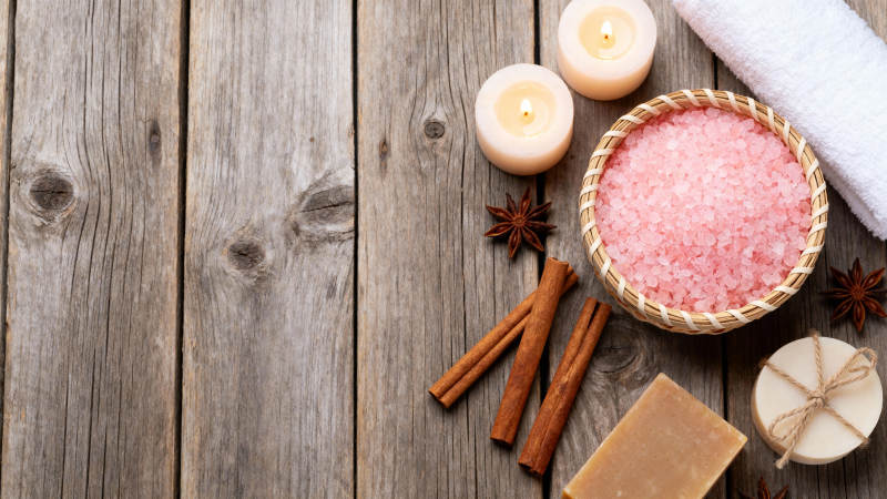 天然浴盐与香薰图片