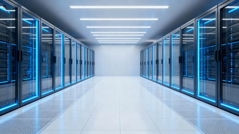 未来数据中心走廊图片