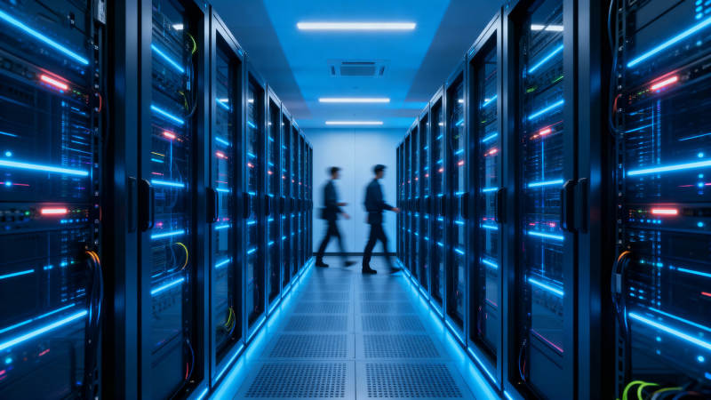 数据中心走廊图片