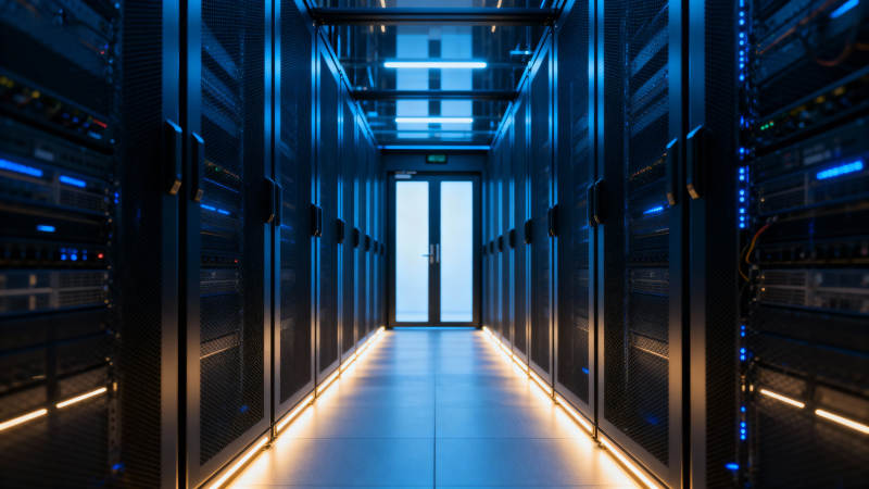 数据中心走廊图片