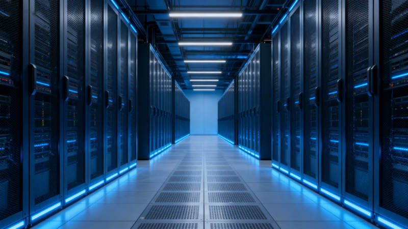 数据中心走廊图片