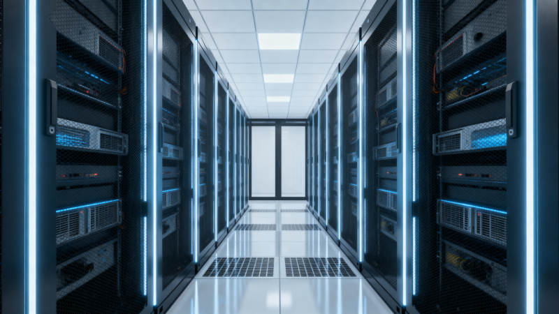 数据中心机房走廊图片