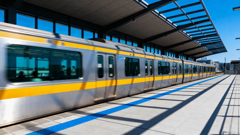 地铁进站瞬间图片