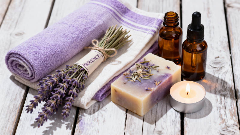 薰衣草香氛护理图片