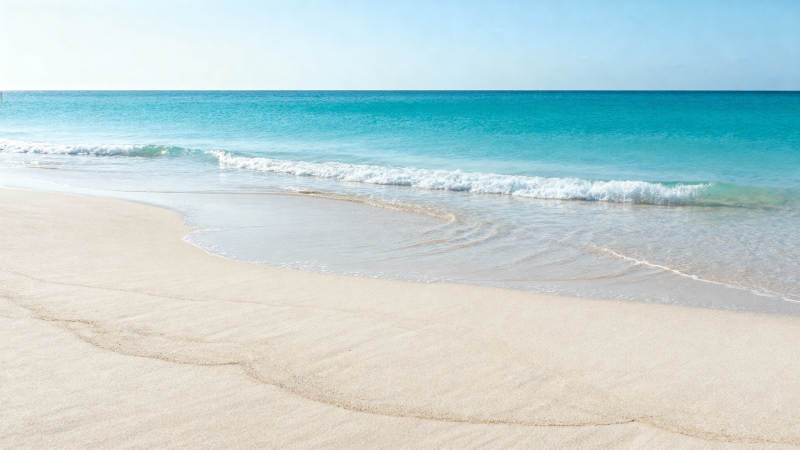 碧海白沙 宁静海滩图片