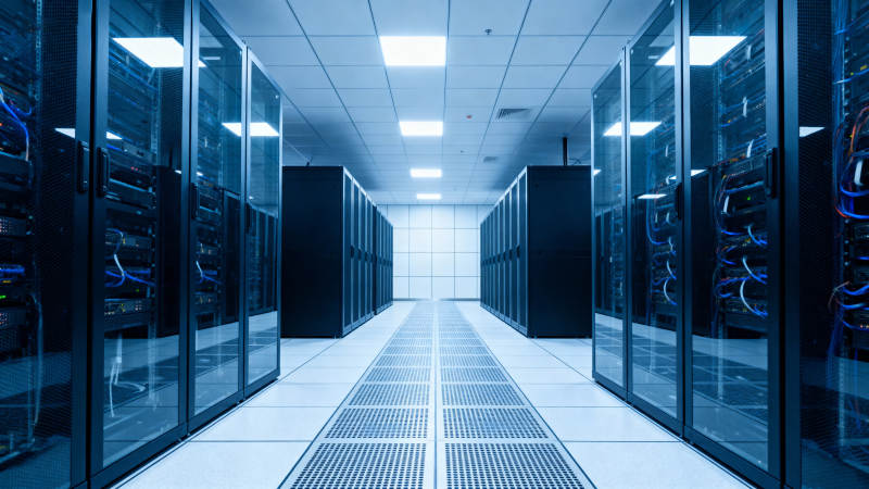 数据中心机房走廊图片