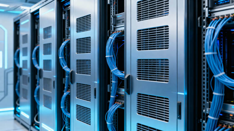 数据中心服务器机柜图片