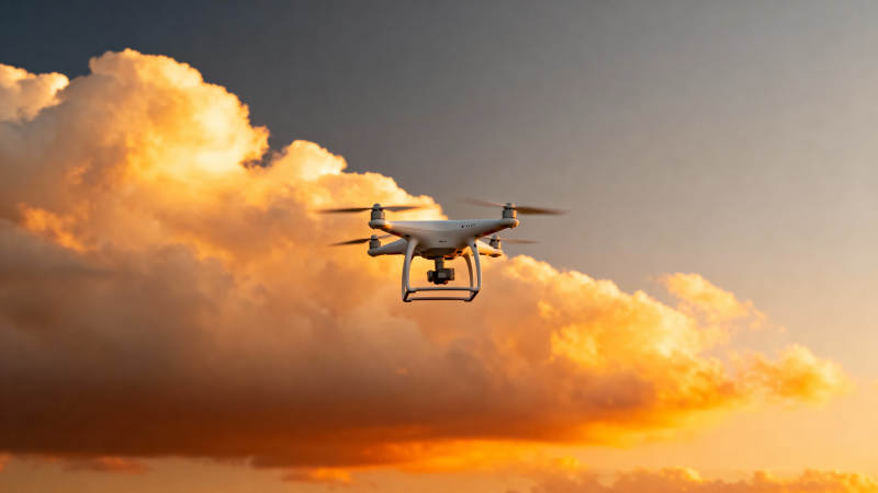 无人机翱翔云海图片