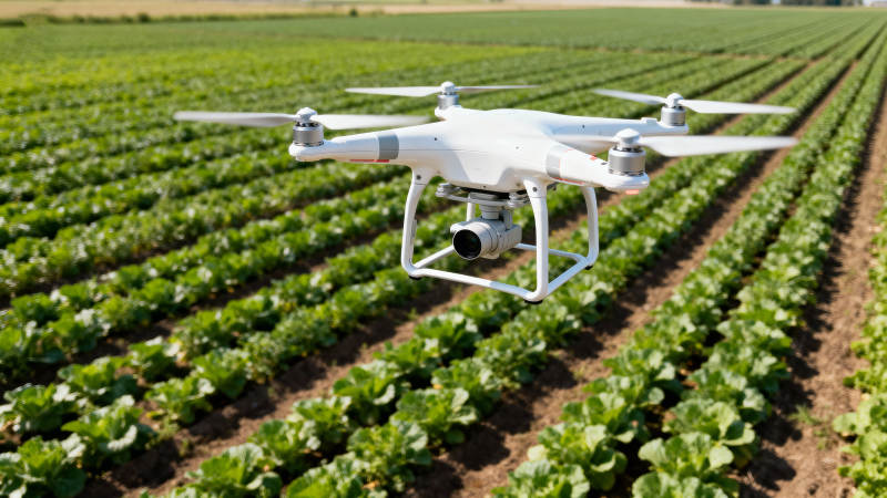 无人机巡田图片