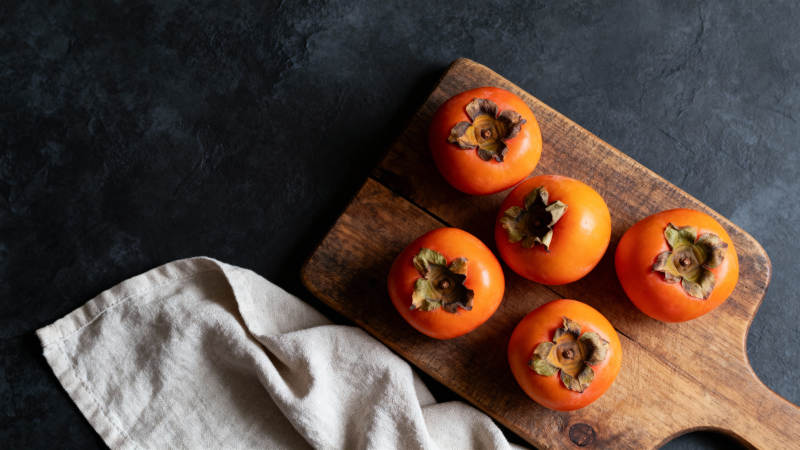 柿子静物图图片