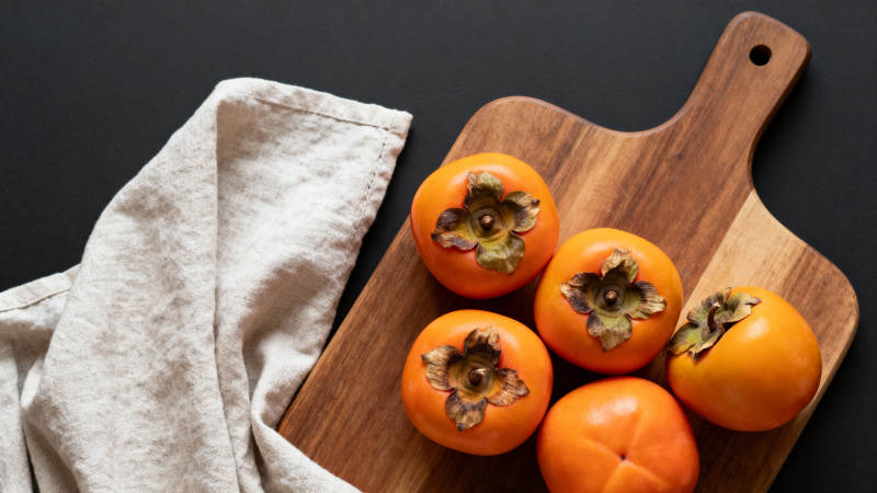 柿子静物图图片