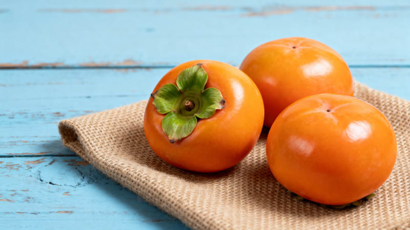 柿子静物图图片